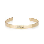 EQUAL Engraved Cuff Bracelet La Vie Bien EQUAL Engraved Cuff Bracelet