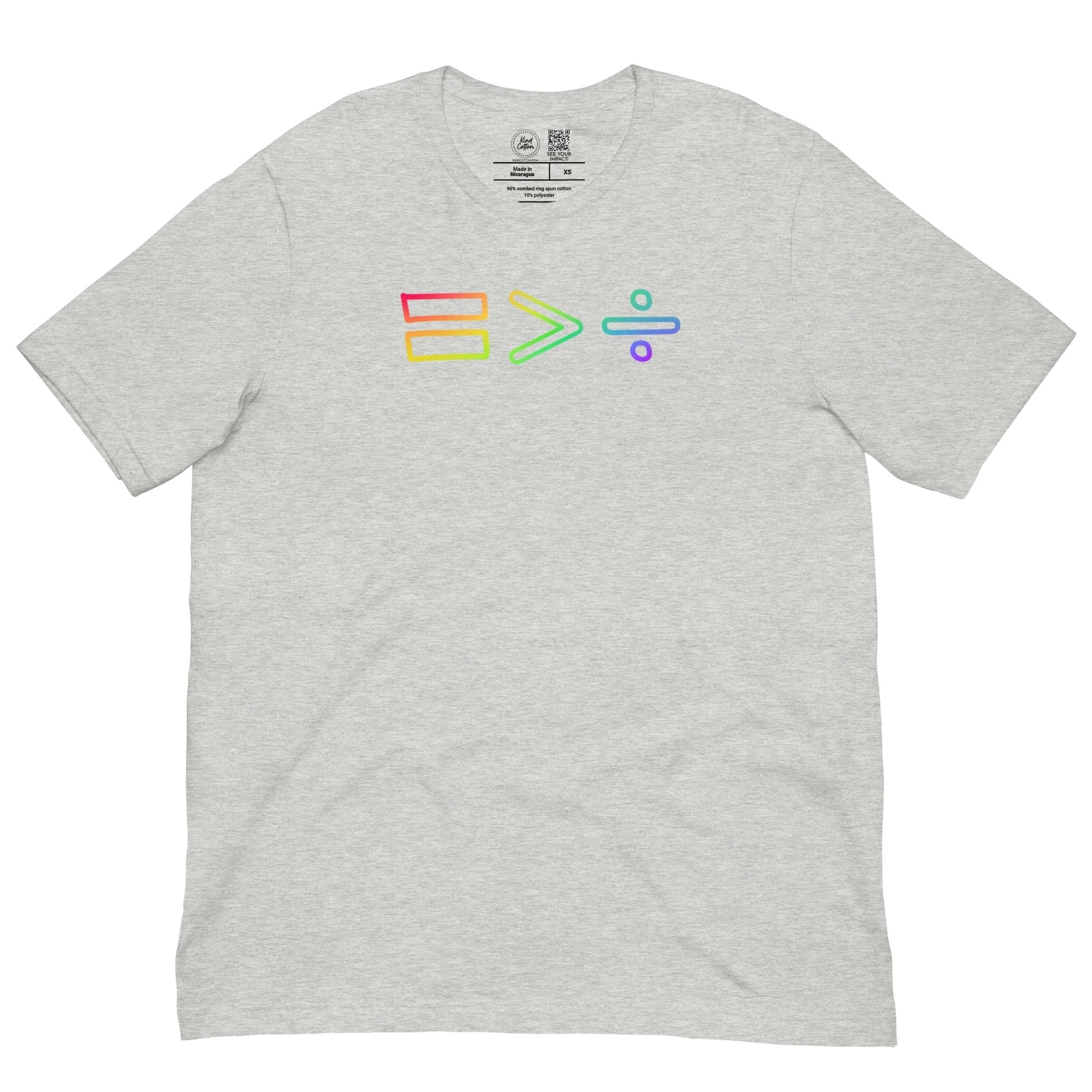 Equality Greater Than Division Classic Tee by Kind Cotton
