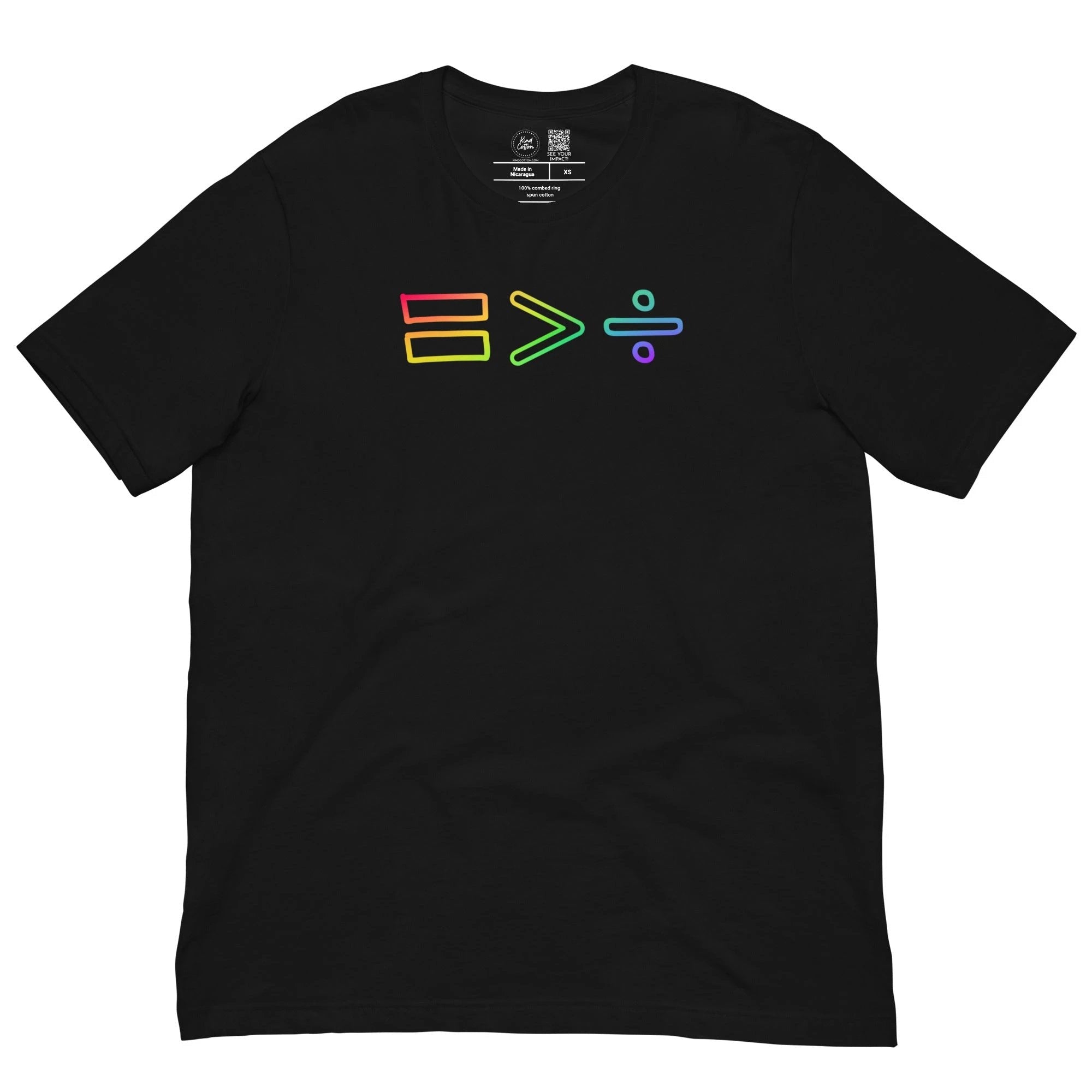 Equality Greater Than Division Classic Tee by Kind Cotton