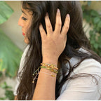Erika Single Amber Pull String Bracelet - Mexico Bracelets La Vie Bien Erika Single Amber Pull String Bracelet - Mexico