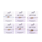 Erika Single Amber Pull String Bracelet - Mexico Bracelets La Vie Bien Erika Single Amber Pull String Bracelet - Mexico