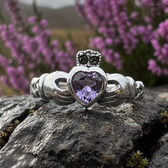Eriu Marcasite Claddagh Ring Ring La Vie Bien Eriu Marcasite Claddagh Ring
