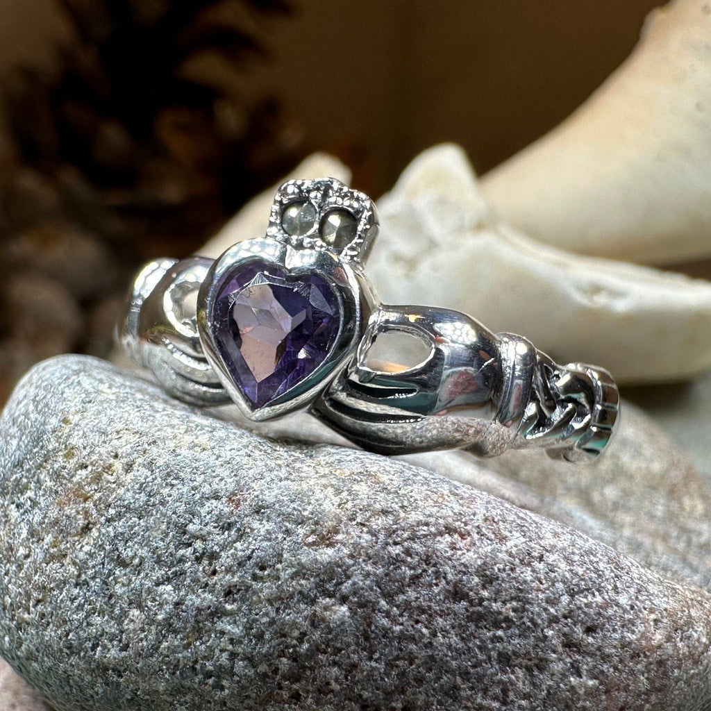 Eriu Marcasite Claddagh Ring Ring La Vie Bien Eriu Marcasite Claddagh Ring