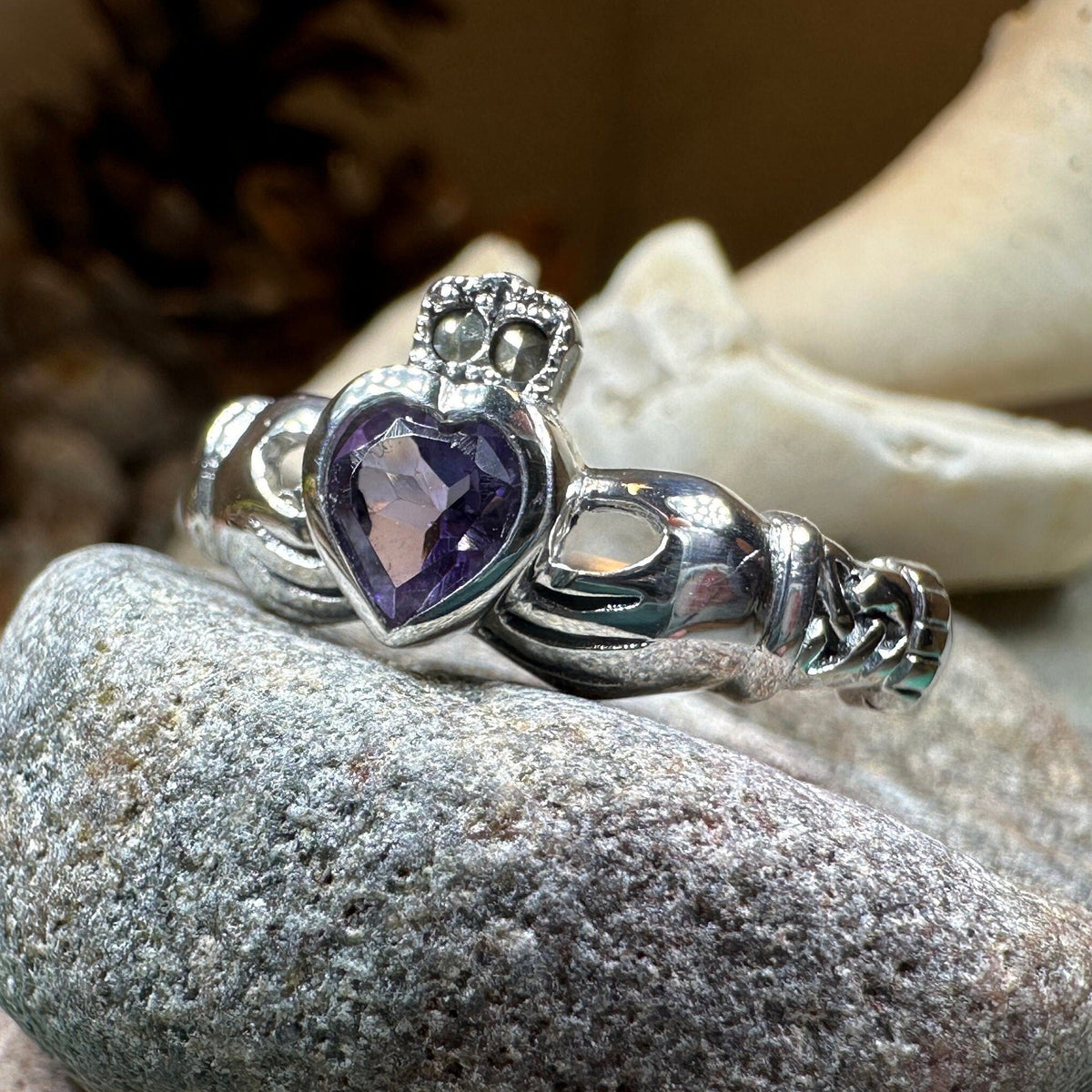 Eriu Marcasite Claddagh Ring Ring La Vie Bien Eriu Marcasite Claddagh Ring