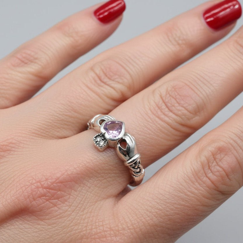 Eriu Marcasite Claddagh Ring Ring La Vie Bien Eriu Marcasite Claddagh Ring