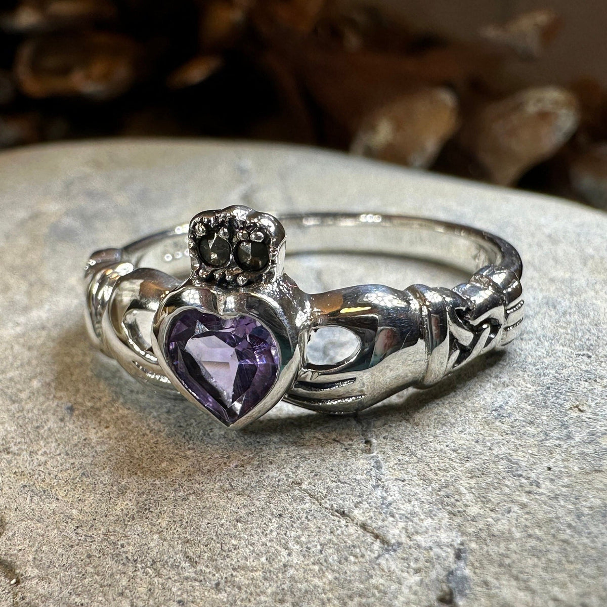 Eriu Marcasite Claddagh Ring Ring La Vie Bien Eriu Marcasite Claddagh Ring