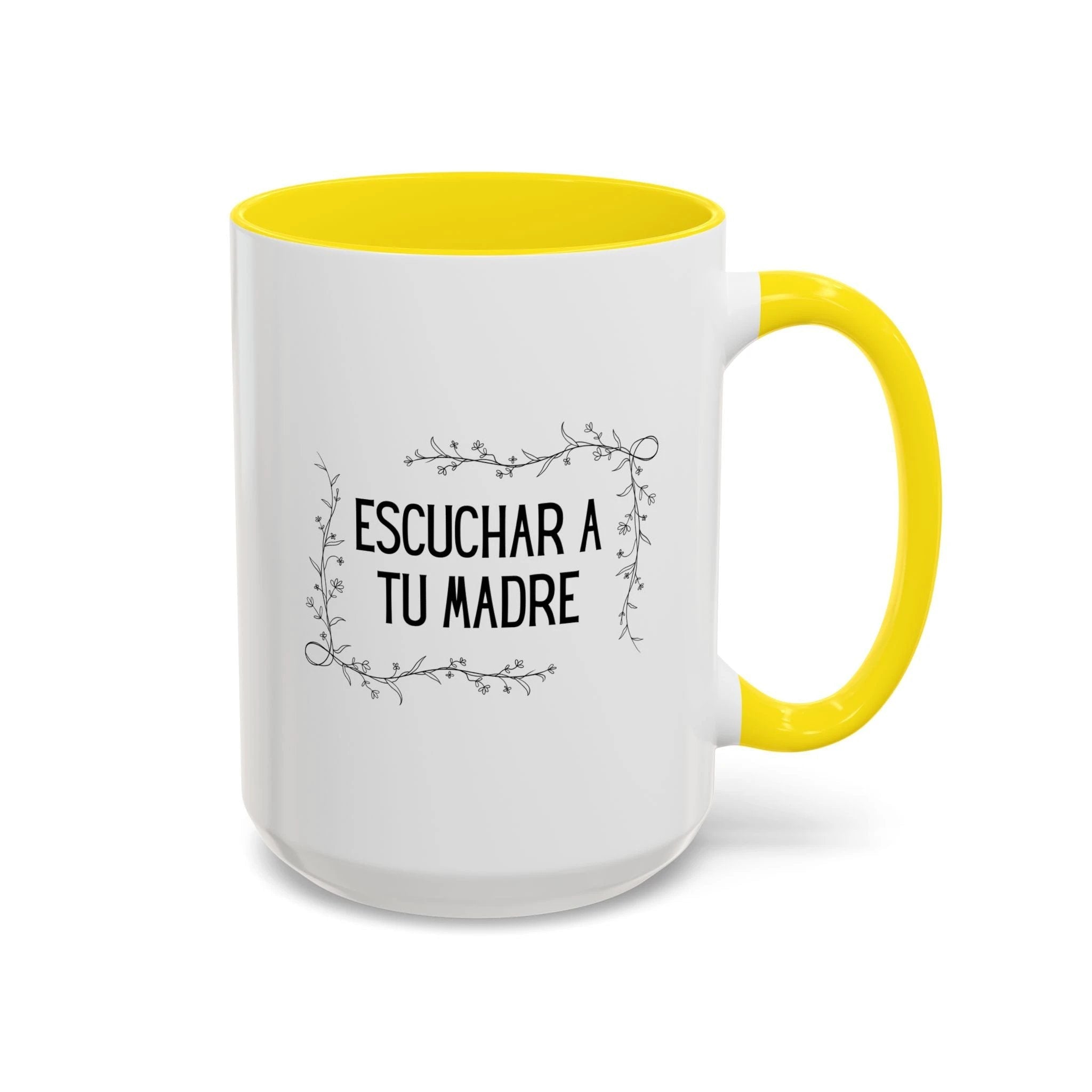 Escuchar a tu madre Spanish Floral Coffee Cup (Spanish Mother's Advice Gift) by Printify