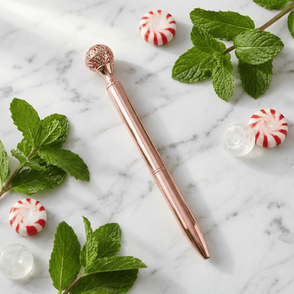 Essential Oil Diffuser Pen in Peppermint | Includes 1 ml of Essential Oil and 2 Lava Beads | Refillable Pen La Vie Bien Essential Oil Diffuser Pen in Peppermint | Includes 1 ml of Essential Oil and 2 Lava Beads | Refillable