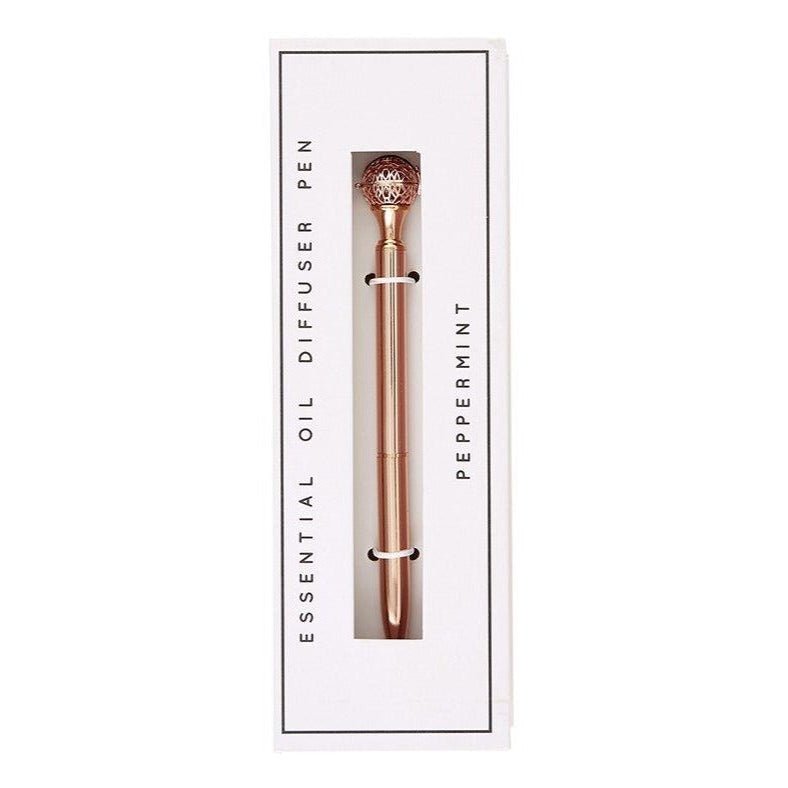 Essential Oil Diffuser Pen in Peppermint | Includes 1 ml of Essential Oil and 2 Lava Beads | Refillable Pen La Vie Bien Essential Oil Diffuser Pen in Peppermint | Includes 1 ml of Essential Oil and 2 Lava Beads | Refillable