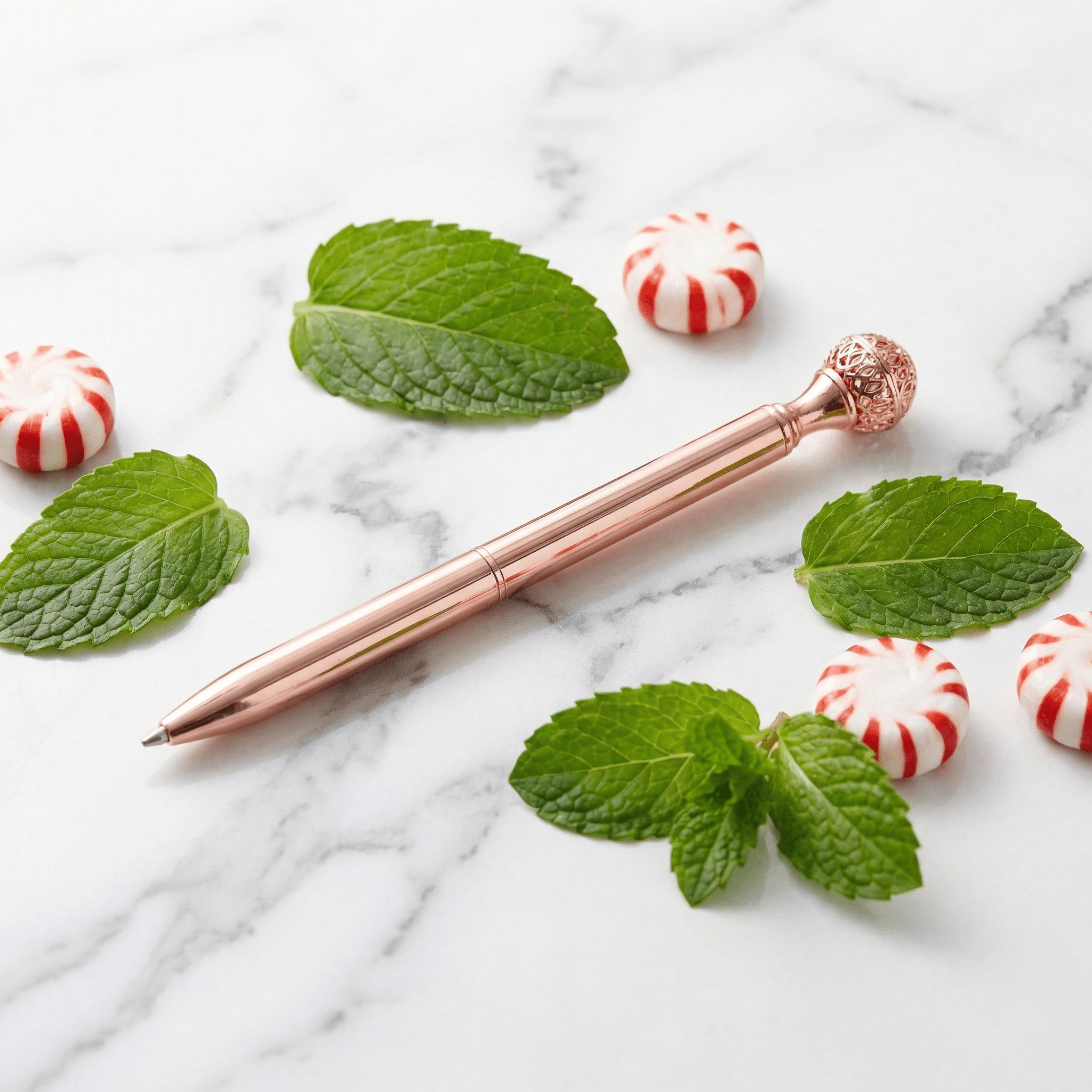 Essential Oil Diffuser Pen in Peppermint | Includes 1 ml of Essential Oil and 2 Lava Beads | Refillable Pen La Vie Bien Essential Oil Diffuser Pen in Peppermint | Includes 1 ml of Essential Oil and 2 Lava Beads | Refillable