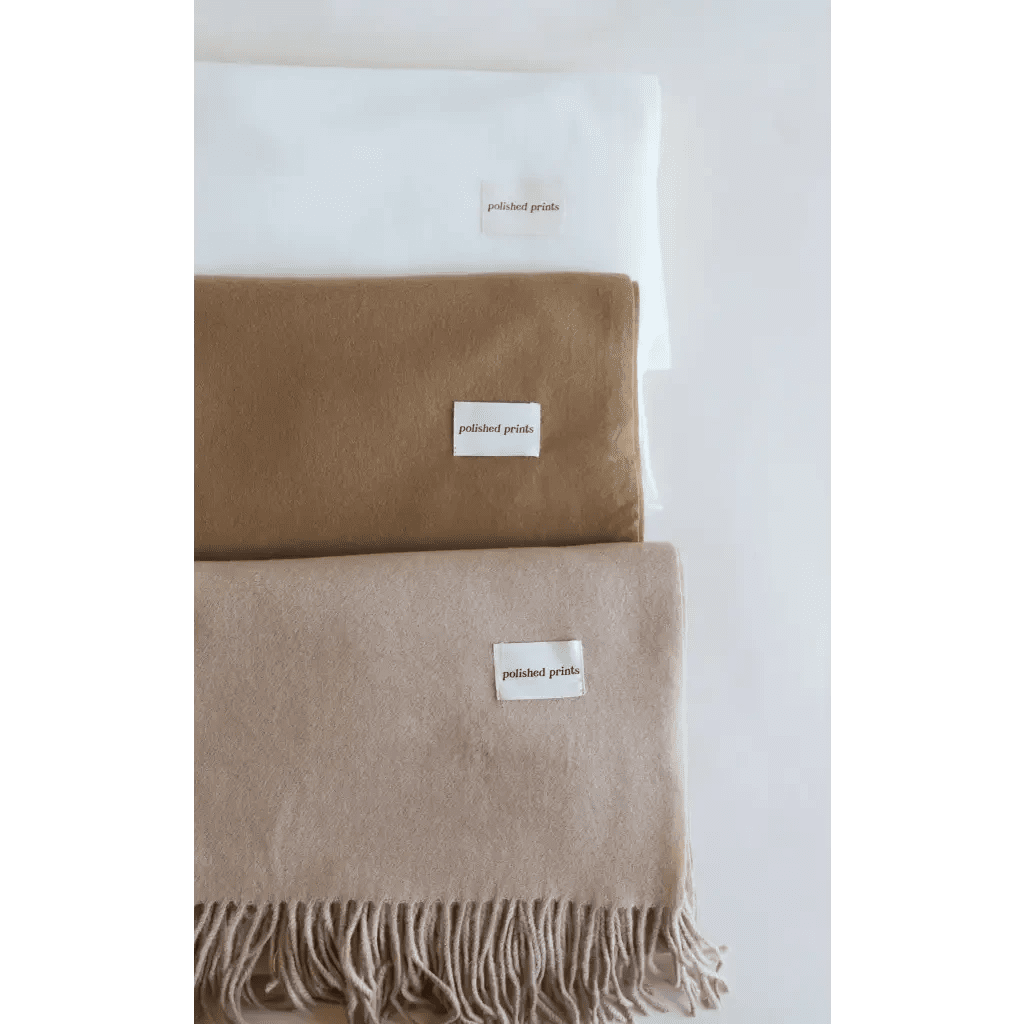 Essential Wool Blend Scarf by Polished Prints