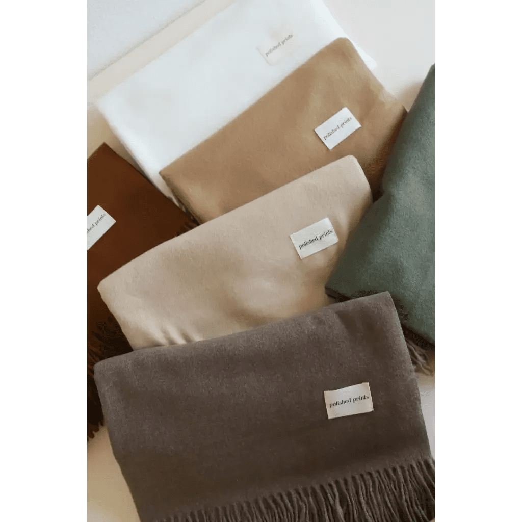 Essential Wool Blend Scarf by Polished Prints