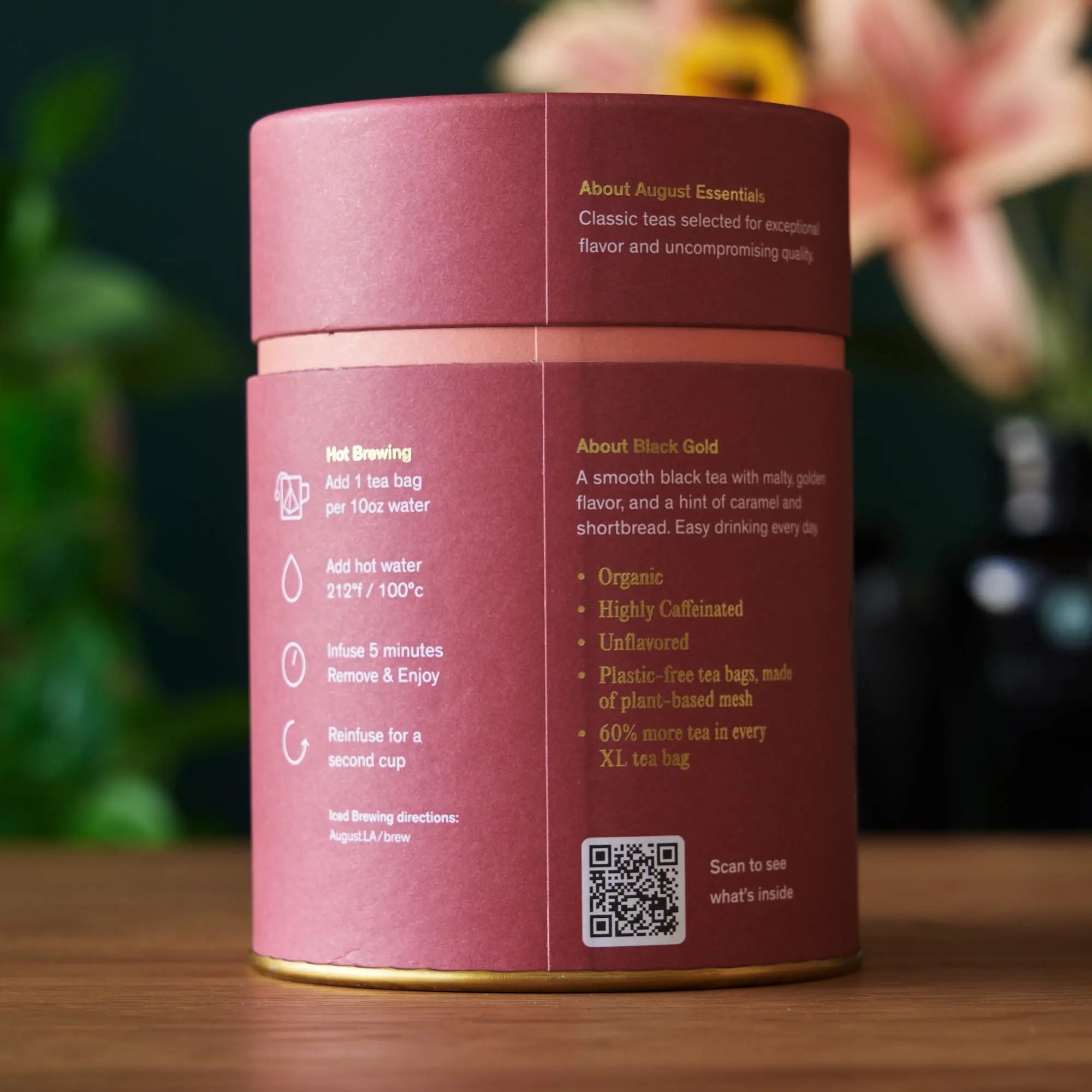 Essentials Black Gold Black Tea - 15 Tea Bags Beverages > Teas > Black Teas La Vie Bien Essentials Black Gold Black Tea - 15 Tea Bags