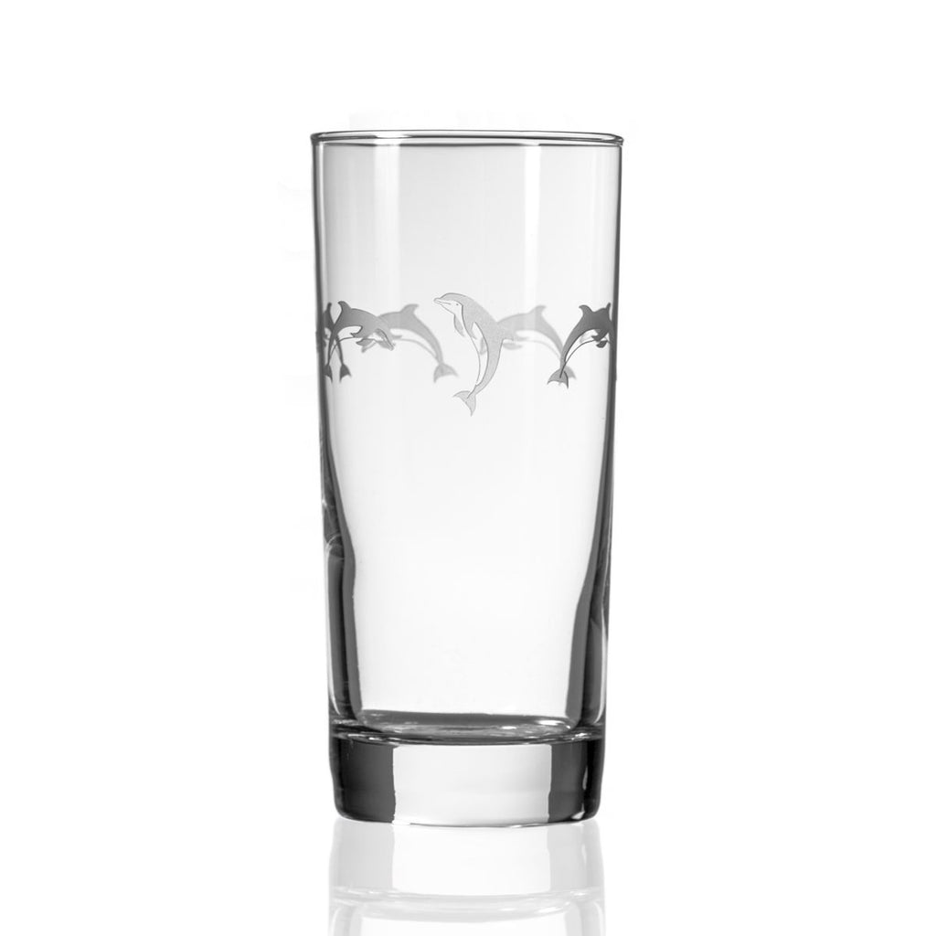 Etched Highball Glass – 15oz Dishes La Vie Bien Etched Highball Glass – 15oz