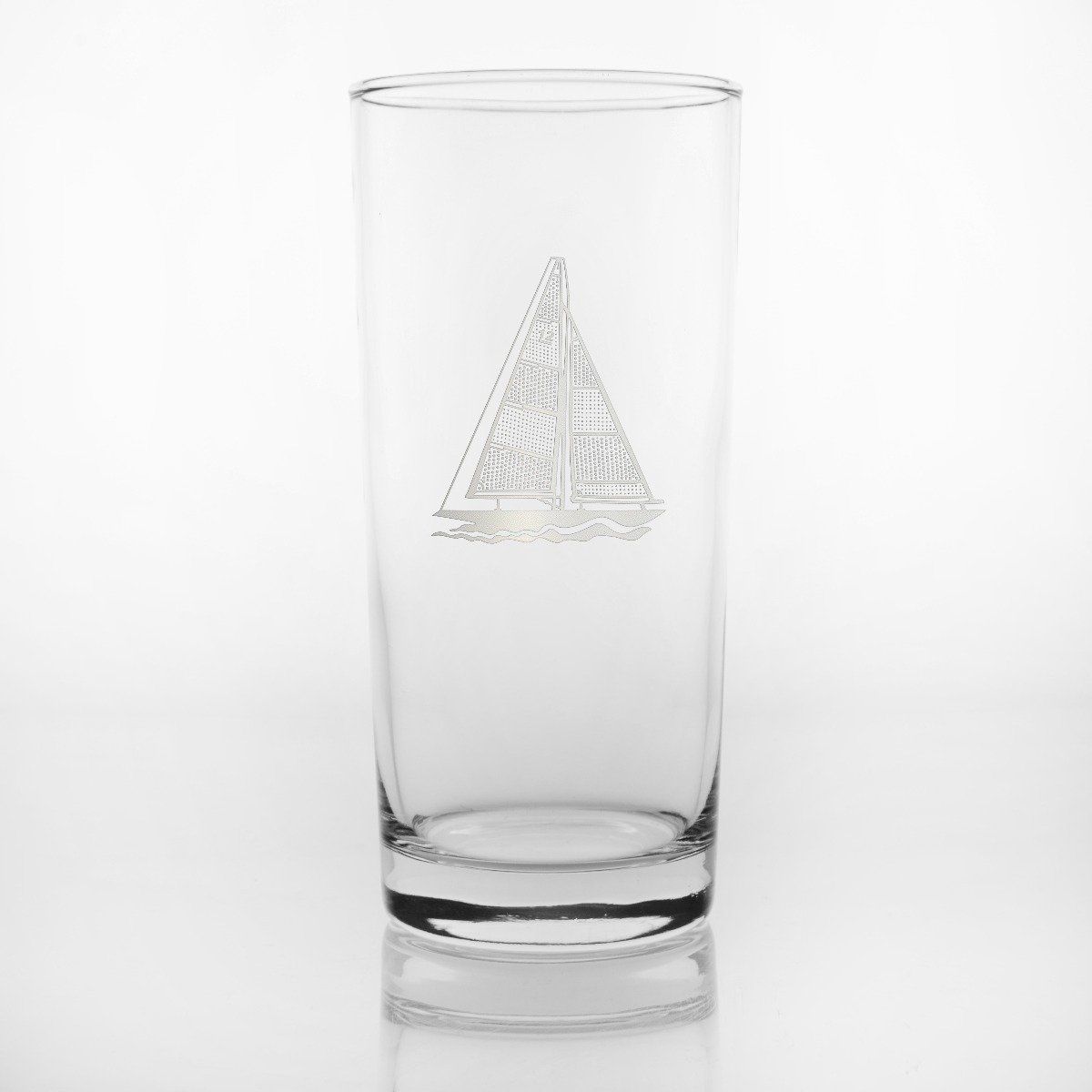Etched Highball Glass – 15oz Dishes La Vie Bien Etched Highball Glass – 15oz
