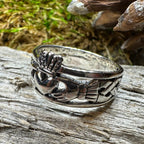 Eternally Celtic Claddagh Band Ring Ring La Vie Bien Eternally Celtic Claddagh Band Ring