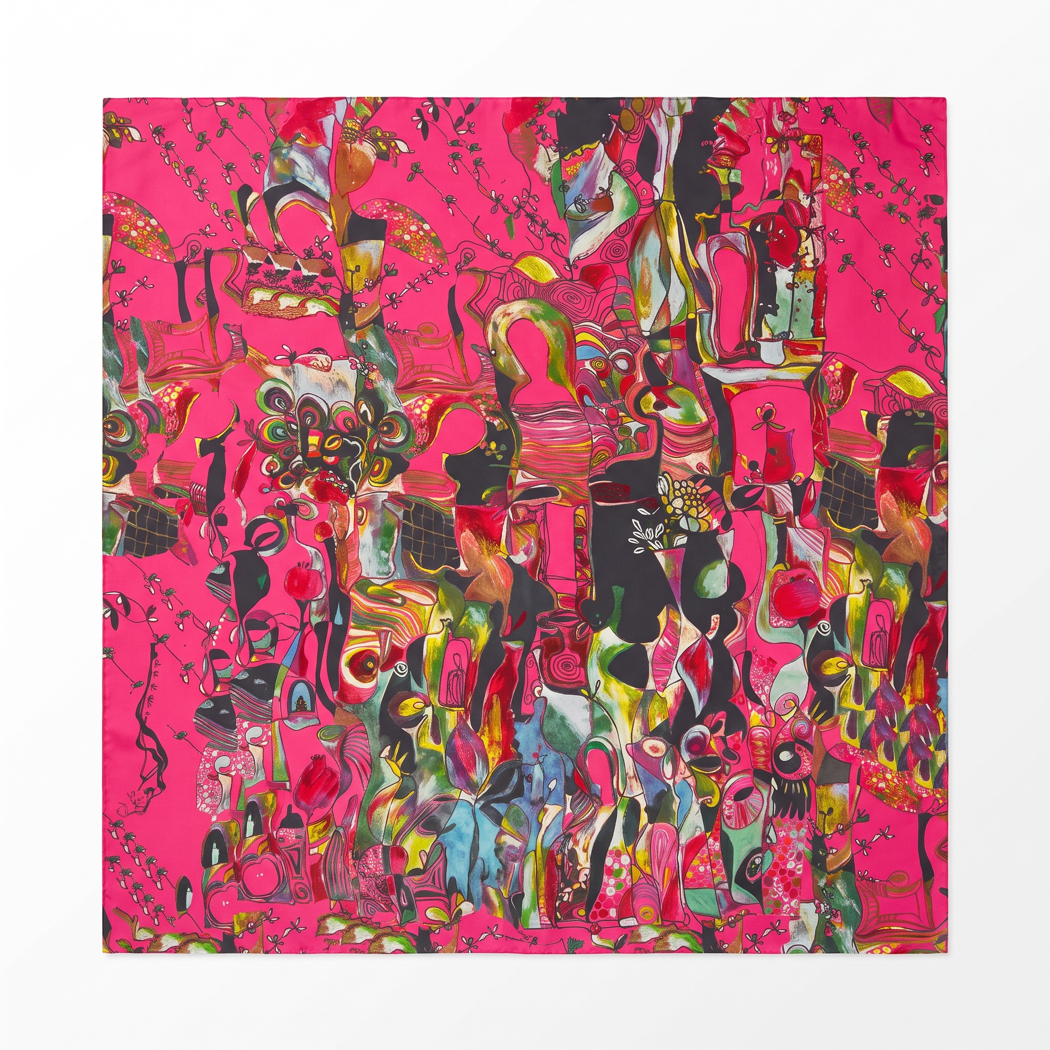 Ethereal Bloom Scarf Silk scarf La Vie Bien Ethereal Bloom Scarf