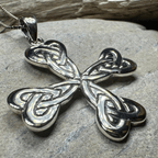 Ethereal Celtic Cross Necklace in Sterling Silver Pendant La Vie Bien Ethereal Celtic Cross Necklace in Sterling Silver