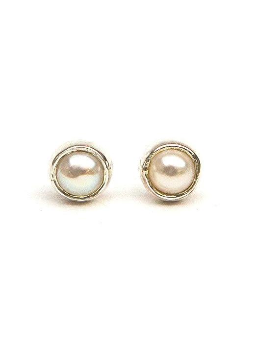 Ethereal Pearl Studs by Fair Anita