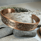 Ethne Celtic Copper Cuff Bracelet Bracelet La Vie Bien Ethne Celtic Copper Cuff Bracelet