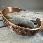 Ethne Celtic Copper Cuff Bracelet Bracelet La Vie Bien Ethne Celtic Copper Cuff Bracelet