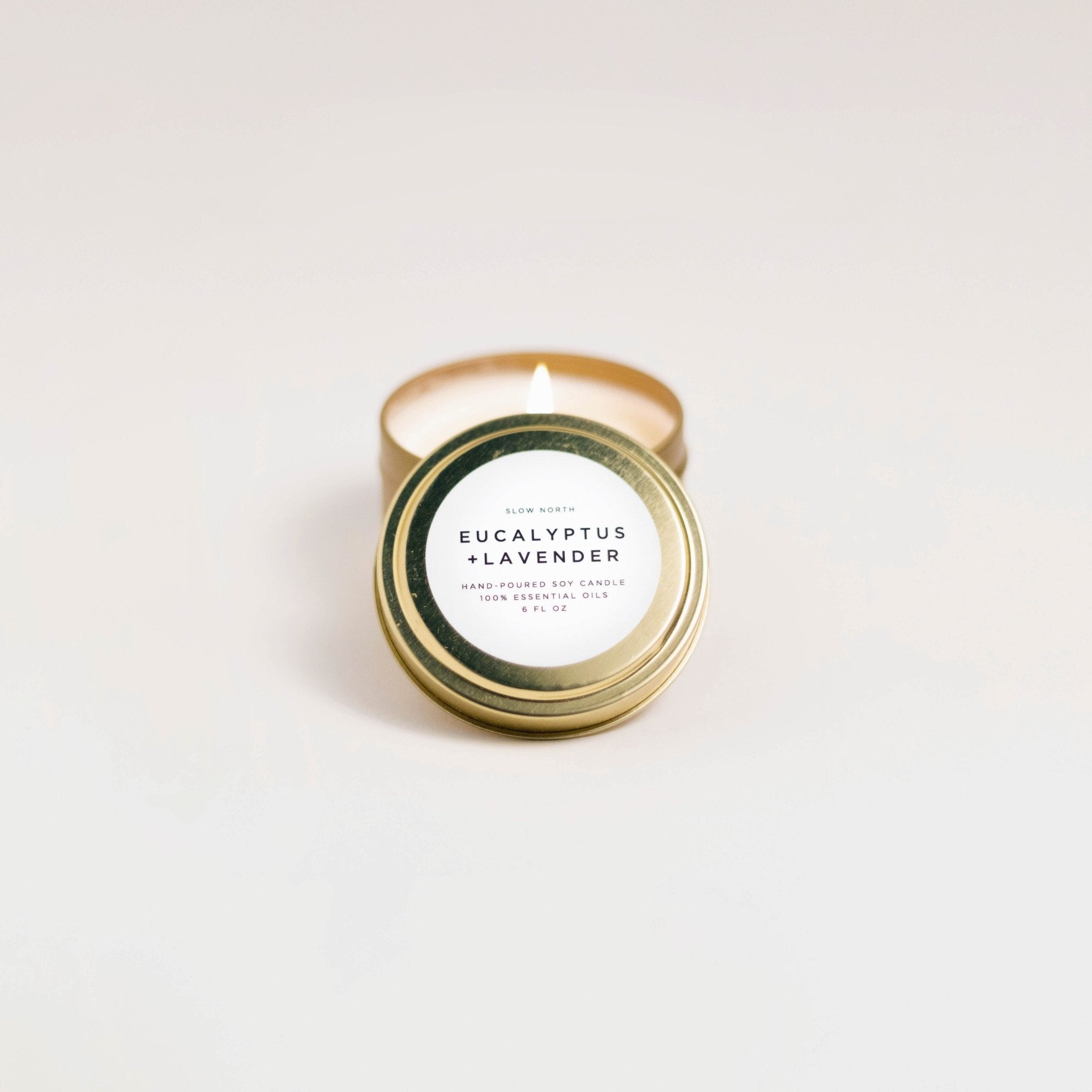 Eucalyptus + Lavender Travel Tin Candles La Vie Bien Eucalyptus + Lavender