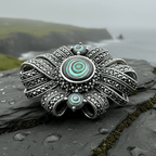 Eula Celtic Knot Brooch in Sterling Silver Brooch La Vie Bien Eula Celtic Knot Brooch in Sterling Silver