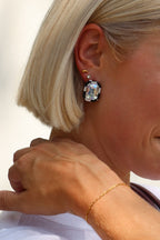 Eva Statement Earring - Black & White