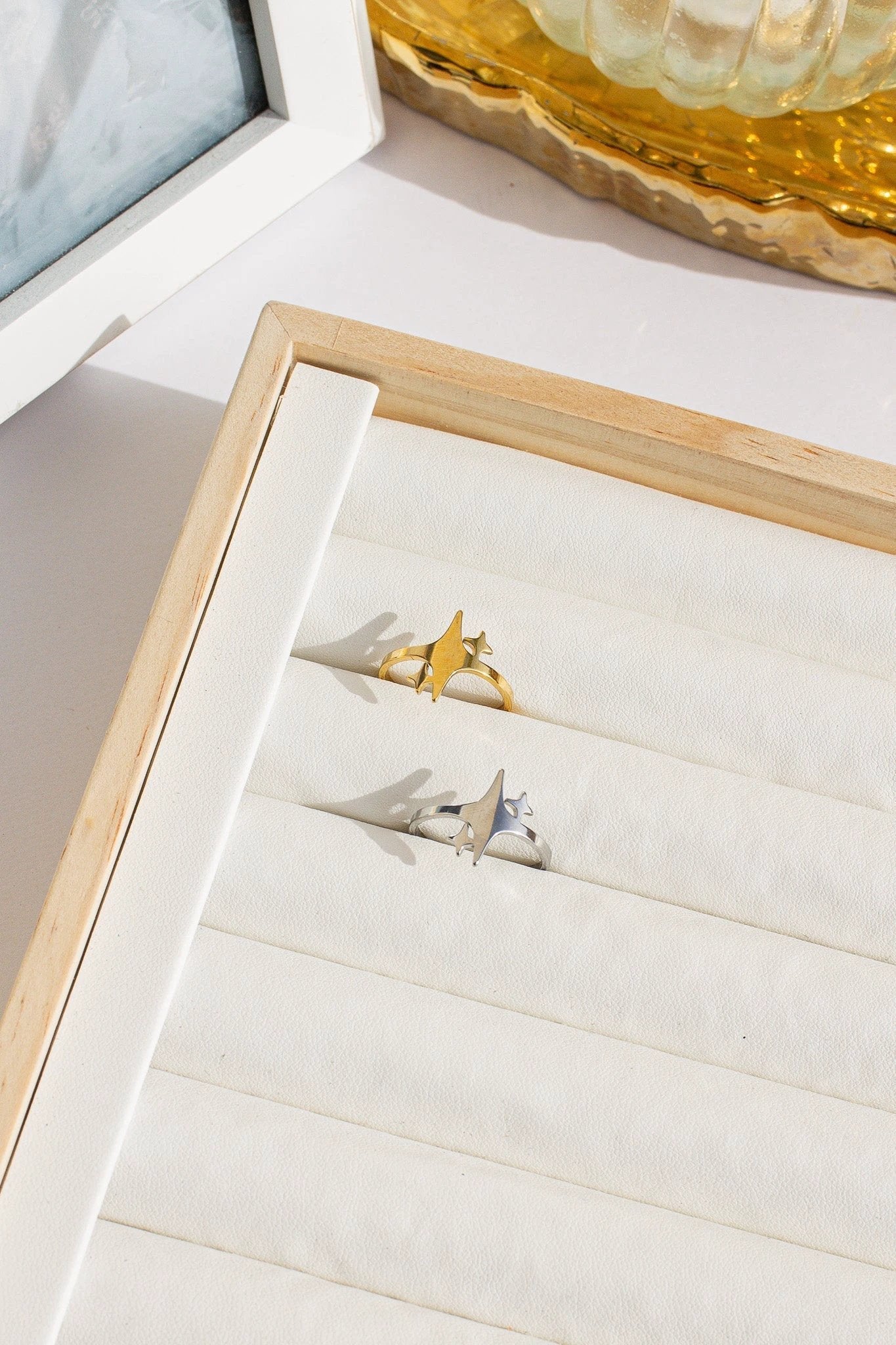 Evangeline Adjustable Ring by Rose & Clay