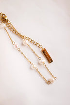 Evelynn Anklet in Freshwater Pearl by Rose & Clay