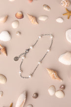 Evelynn Anklet in Freshwater Pearl anklet La Vie Bien Evelynn Anklet in Freshwater Pearl