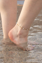 Evelynn Anklet in Freshwater Pearl anklet La Vie Bien Evelynn Anklet in Freshwater Pearl