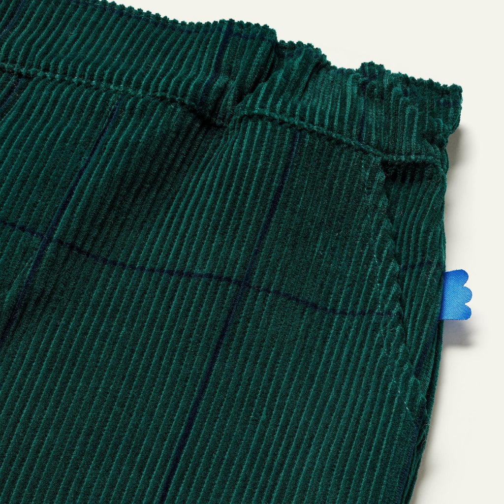 Evergreen Grid Corduroy Pant pants La Vie Bien Evergreen Grid Corduroy Pant
