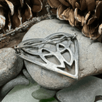 Everheart Celtic Heart Brooch in Pewter Brooch La Vie Bien Everheart Celtic Heart Brooch in Pewter