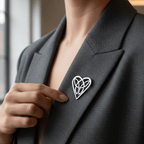 Everheart Celtic Heart Brooch in Pewter Brooch La Vie Bien Everheart Celtic Heart Brooch in Pewter