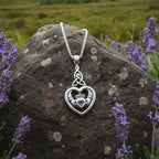 Evermore Irish Claddagh Necklace in Sterling Silver Pendant La Vie Bien Evermore Irish Claddagh Necklace in Sterling Silver