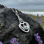 Evermore Irish Claddagh Necklace in Sterling Silver Pendant La Vie Bien Evermore Irish Claddagh Necklace in Sterling Silver