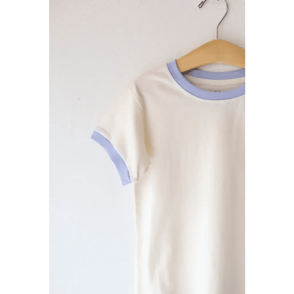 Everyday Kids Ringer in Sky Blue by Polished Prints