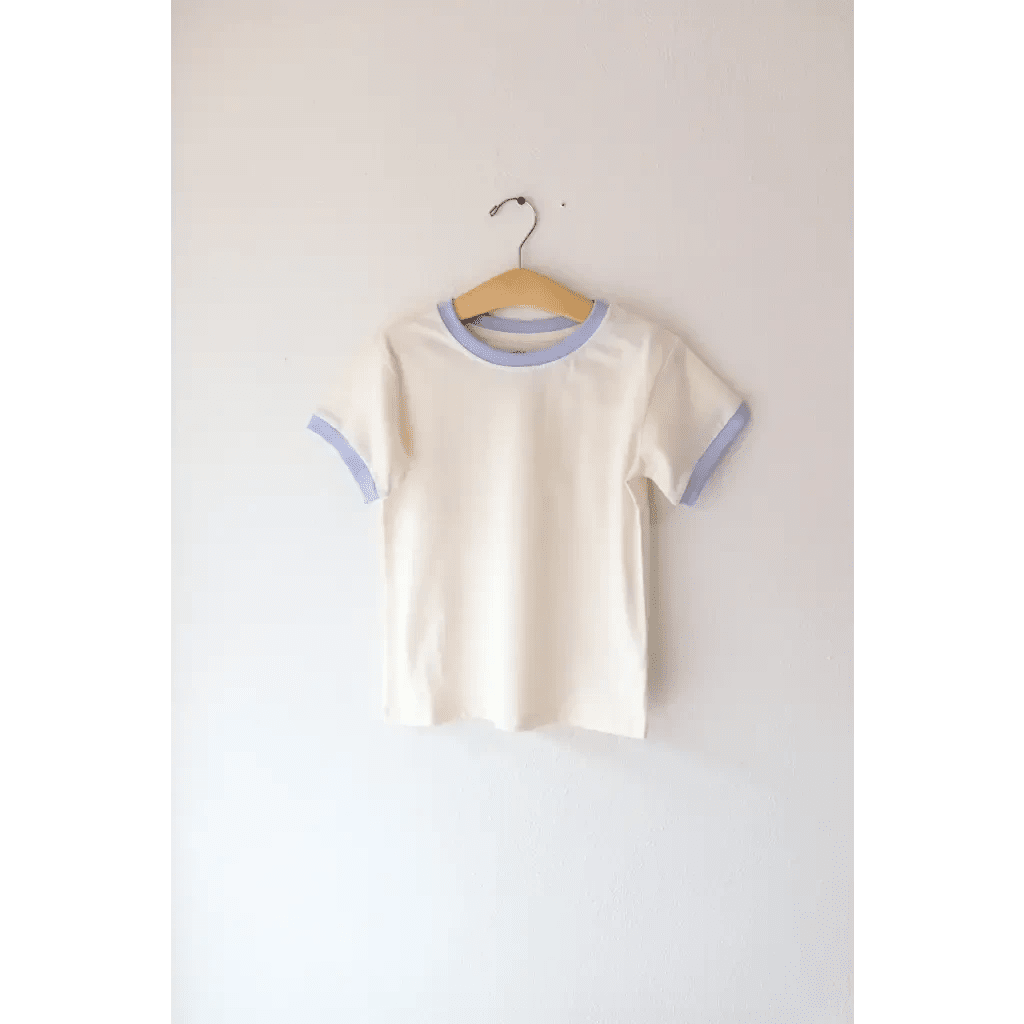 Everyday Kids Ringer in Sky Blue by Polished Prints