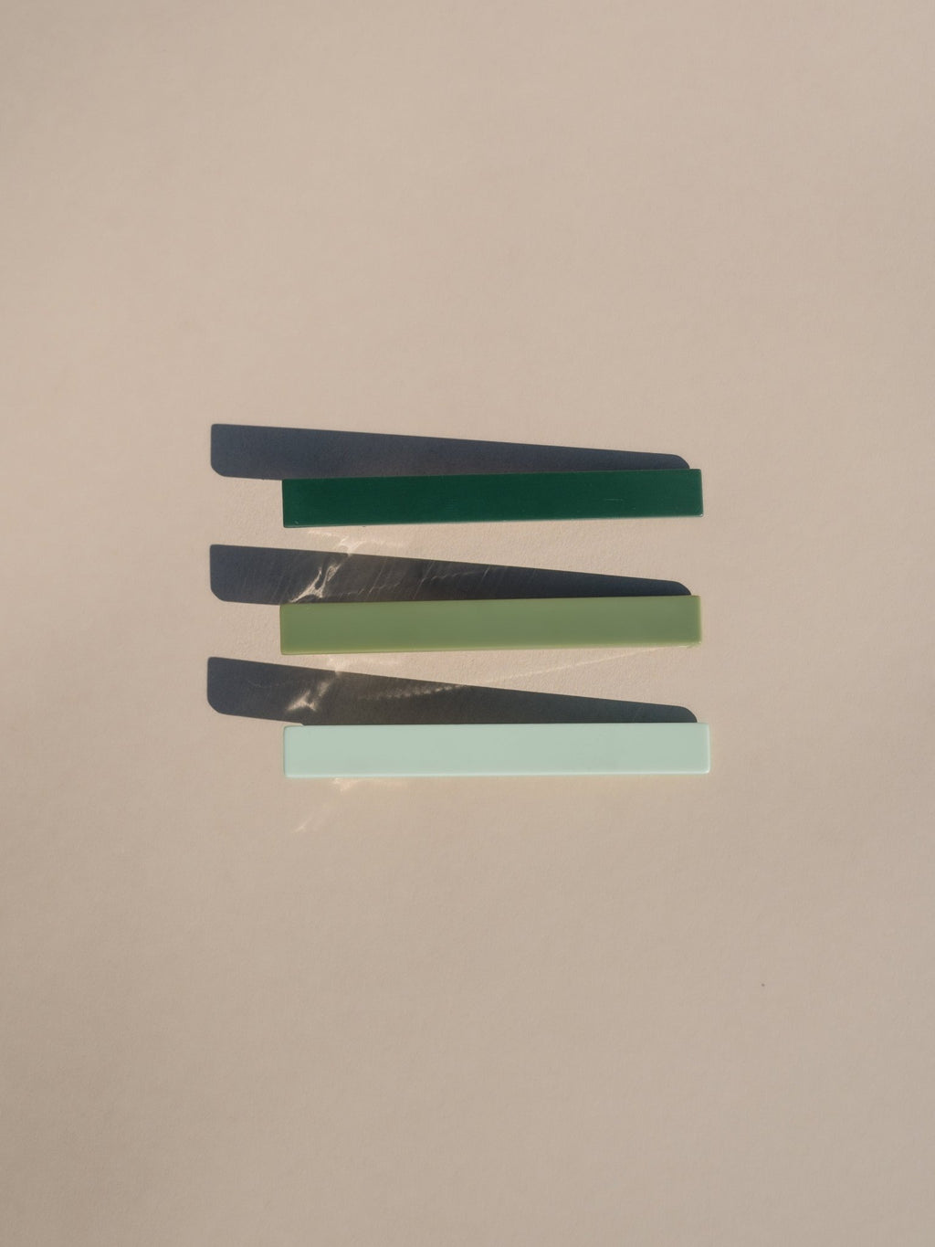 Evie Hair Clips - Green Tones