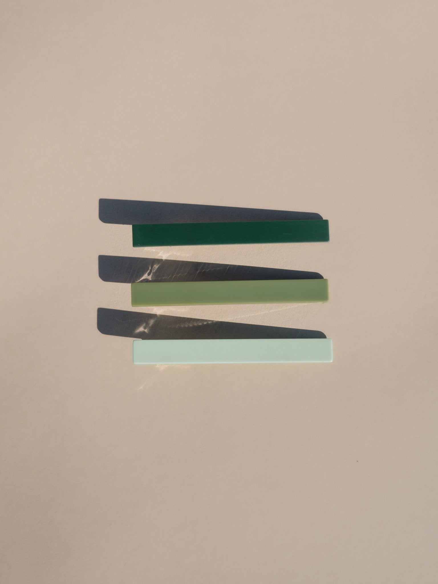 Evie Hair Clips - Green Tones