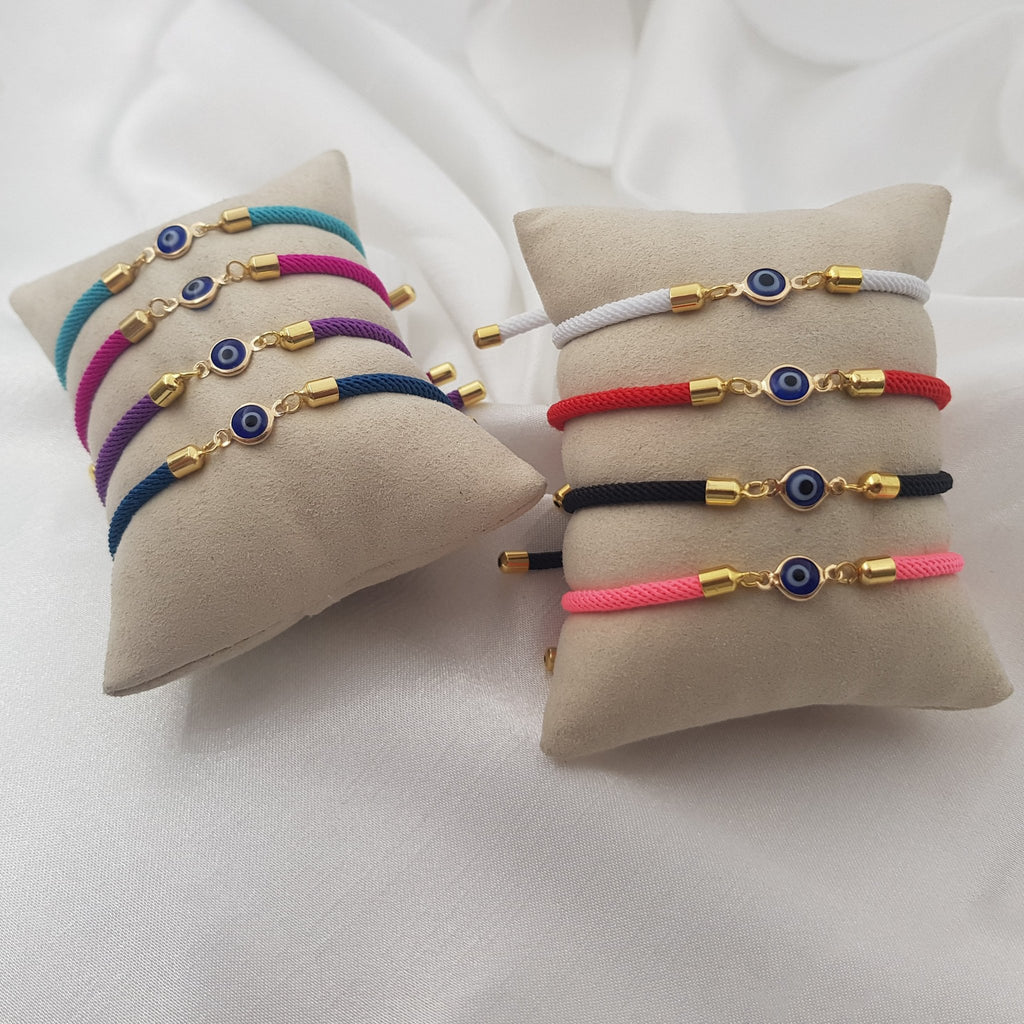 Evil Eye Cord Bracelet La Vie Bien Evil Eye Cord Bracelet