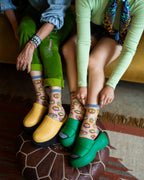 Evil Eye Sheer Crew Sock by Sock Candy