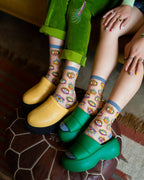 Evil Eye Sheer Crew Sock by Sock Candy