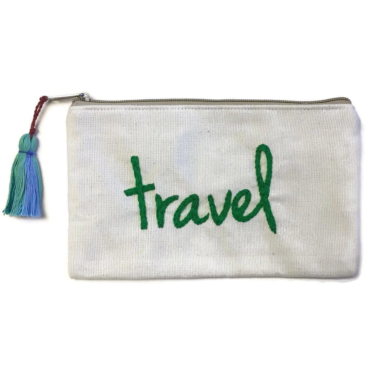 Evolve Embroidered Cosmetic Clutch Bag - Guatemala Bags La Vie Bien Evolve Embroidered Cosmetic Clutch Bag - Guatemala