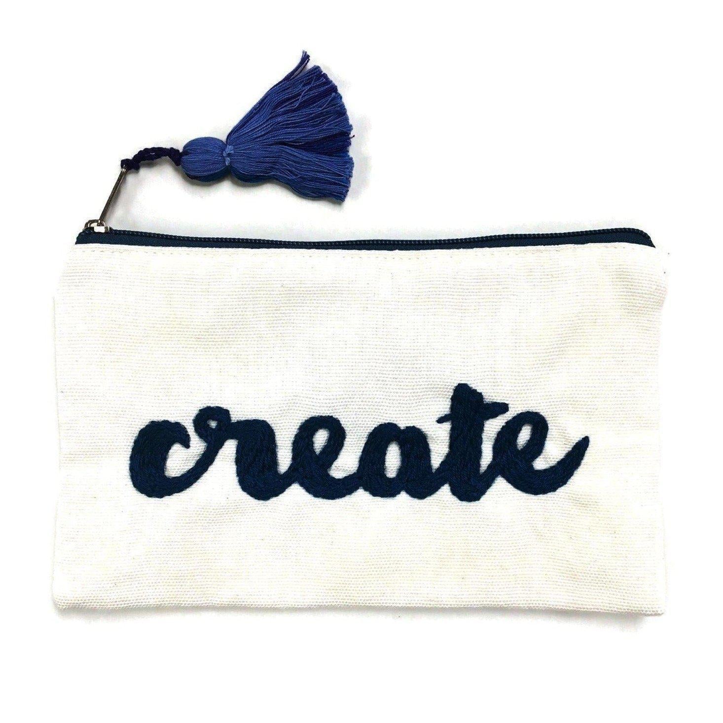 Evolve Embroidered Cosmetic Clutch Bag - Guatemala Bags La Vie Bien Evolve Embroidered Cosmetic Clutch Bag - Guatemala