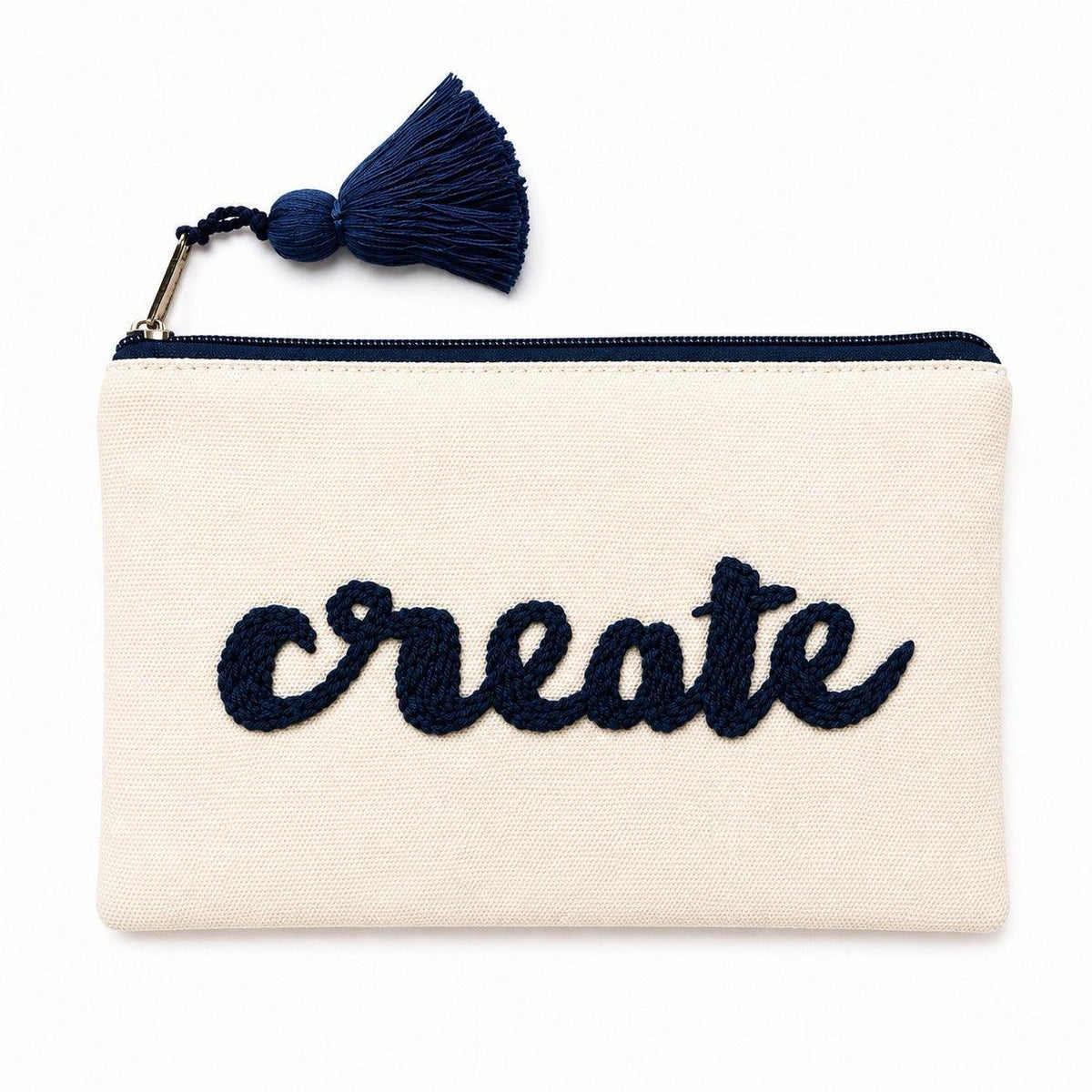 Evolve Embroidered Cosmetic Clutch Bag - Guatemala Clutch La Vie Bien Evolve Embroidered Cosmetic Clutch Bag - Guatemala