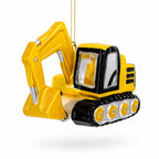 Excavator Construction Vehicle with Working Arm Glass Christmas Ornament Christmas Ornaments > Transportation La Vie Bien Excavator Construction Vehicle with Working Arm Glass Christmas Ornament