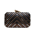 Exclusive Black Clutch with Sequence Work Clutch La Vie Bien Exclusive Black Clutch with Sequence Work