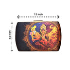 Exclusive Box Clutch with Maa Durga Portrait Clutch La Vie Bien Exclusive Box Clutch with Maa Durga Portrait